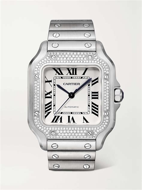 cartier santos watch women|cartier santos watch diamonds.